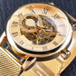 Skeleton Mechanical Watch – Luxury Automatic Stainless Steel Wristwatch