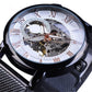Skeleton Mechanical Watch – Luxury Automatic Stainless Steel Wristwatch