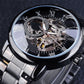 Skeleton Mechanical Watch – Luxury Automatic Stainless Steel Wristwatch