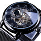 Skeleton Mechanical Watch – Luxury Automatic Stainless Steel Wristwatch