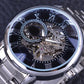 Skeleton Mechanical Watch – Luxury Automatic Stainless Steel Wristwatch