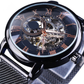 Skeleton Mechanical Watch – Luxury Automatic Stainless Steel Wristwatch