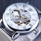 Skeleton Mechanical Watch – Luxury Automatic Stainless Steel Wristwatch