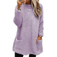 🍂Women's Warm Long Sleeve Top – ☁️Soft Brushed Thermal Crew Neck Shirt