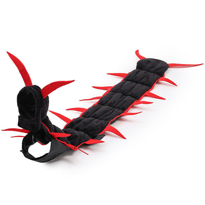 🎃 Spooky Halloween Cat Costume – 🐈 Centipede-Inspired Creepy Pet Outfit