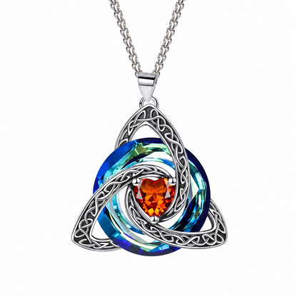 ⏳🔥LIMITED-TIME 50% OFF! ⏰Women's Celtic Knot Birthstone Pendant Necklace🌀📿