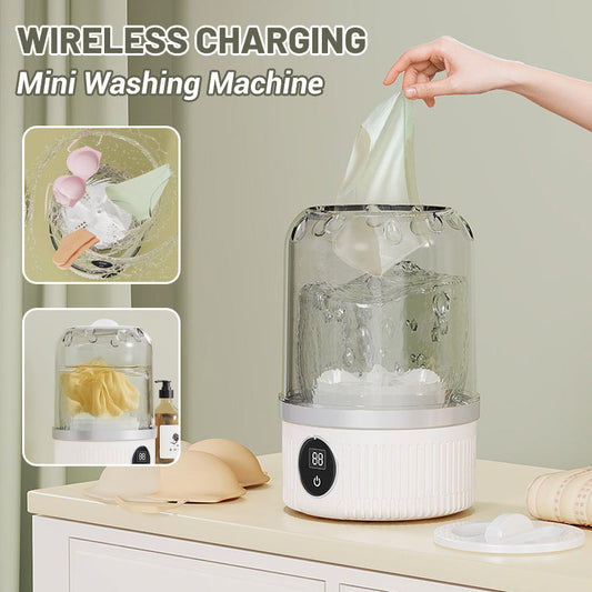 🚨 Trending Now 🌀 Wireless Mini Washing Machine – Portable Automatic Clothes Washer