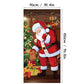 🎅 Christmas Door Cover: Instant Holiday Decor, Santa & Snowman Designs, Fade-Resistant, 90x180cm