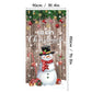 🎅 Christmas Door Cover: Instant Holiday Decor, Santa & Snowman Designs, Fade-Resistant, 90x180cm