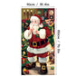 🎅 Christmas Door Cover: Instant Holiday Decor, Santa & Snowman Designs, Fade-Resistant, 90x180cm