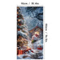 🎅 Christmas Door Cover: Instant Holiday Decor, Santa & Snowman Designs, Fade-Resistant, 90x180cm