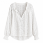 👚✨ Women’s Lace Blouse – 🌸 Elegant Loose-Fit Long Sleeve Pullover Top