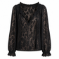 👚✨ Women’s Lace Blouse – 🌸 Elegant Loose-Fit Long Sleeve Pullover Top