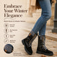 Women's Knit Collar Mid-Calf Boots