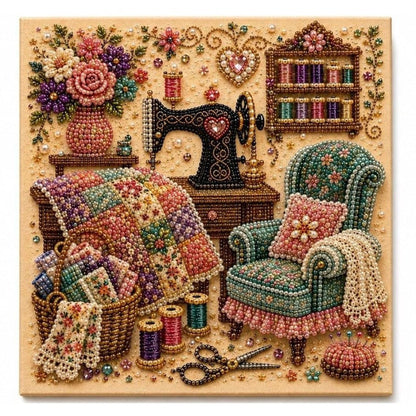 💎BUY 2 GET 1 FREE✨ Whispering Room Diamond Art Kit – Sparkling DIY Craft & Elegant Home Decor