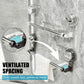 🛁No-Drill Adjustable Suction Cup Towel Bar