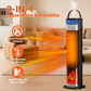 🔥 2-in-1 PTC Space Heater & Humidifier – 2000W Ceramic Heater with Flame Effect