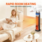 🔥 2-in-1 PTC Space Heater & Humidifier – 2000W Ceramic Heater with Flame Effect