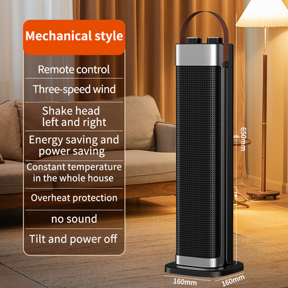 🔥 2-in-1 PTC Space Heater & Humidifier – 2000W Ceramic Heater with Flame Effect