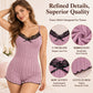 ⏳ Limited-Time Sale Only £9.99 🔥🦋 Women's Butterfly Back Lace Romper – Elegant, Flattering & Comfortable Nightwear