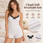 ⏳ Limited-Time Sale Only £9.99 🔥🦋 Women's Butterfly Back Lace Romper – Elegant, Flattering & Comfortable Nightwear