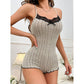 ⏳ Limited-Time Sale Only £9.99 🔥🦋 Women's Butterfly Back Lace Romper – Elegant, Flattering & Comfortable Nightwear