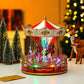Christmas carousel decorations music box