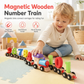 🥳2026 HOT SALE🥳💞50K+ SOLD! 🚂🔢 50% OFF! Magnetic Wooden Number Train Toy – connectable cars, early counting & imaginative floor play. Safe, smooth polished wood for ages 3+! 🛡️💚