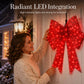 🎄Xmas Sale - 50% OFF❤️24-Inch Pre-Lit LED Christmas Bow – Weatherproof Red Outdoor & Indoor Festive Decoration