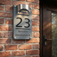 🎄 Holiday Favorites 🎁Personalized Solar Door Plaque – Custom LED House Number Sign for Front Door