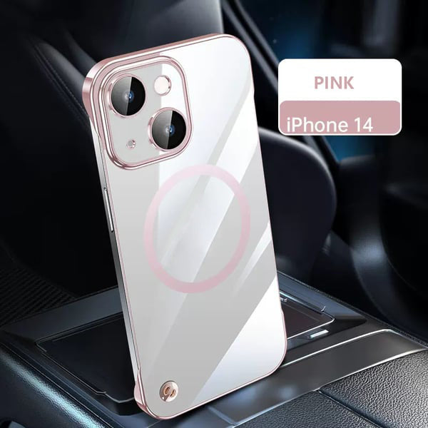 Transparent Frameless Ultra Thin Magnetic Charging Case for iPhone-5