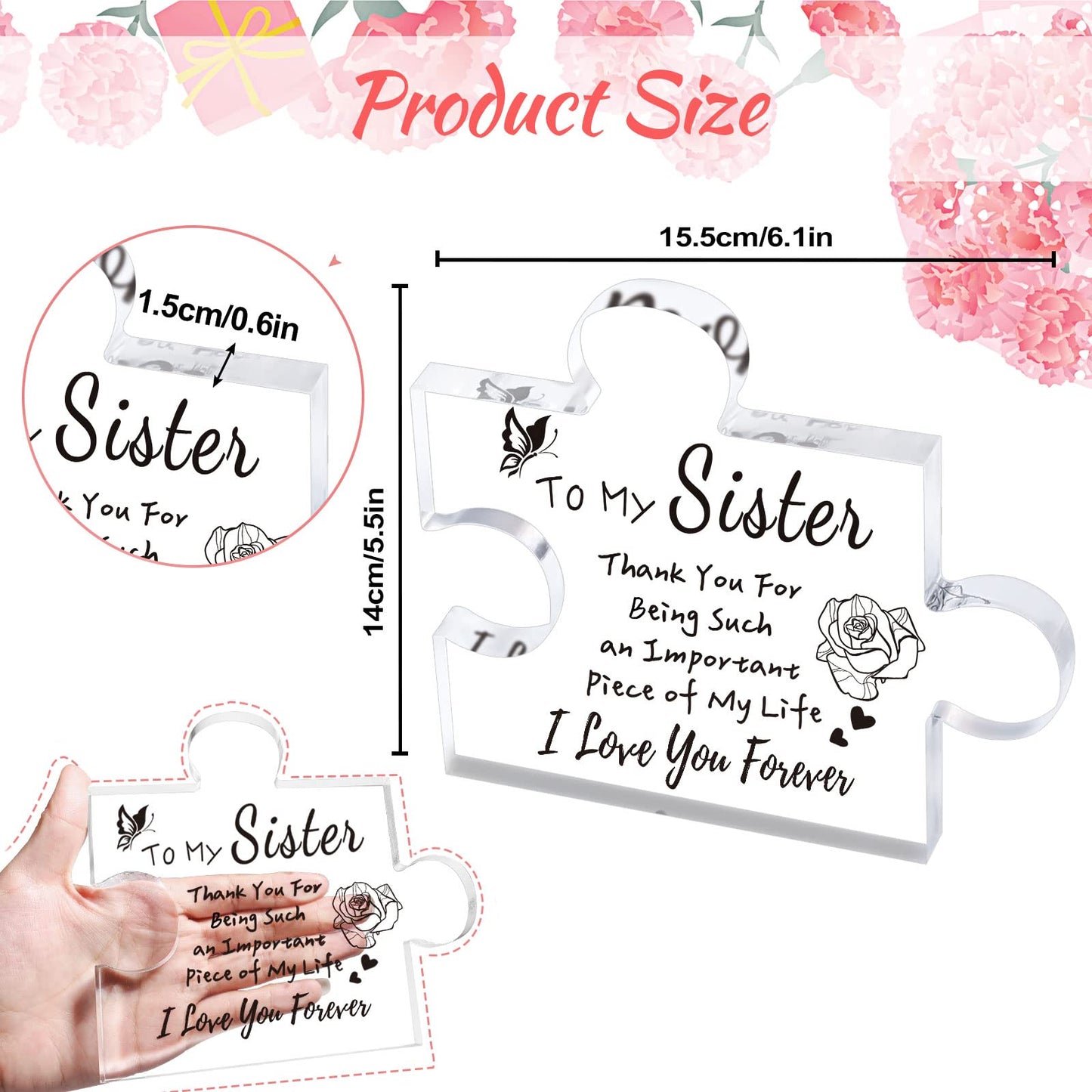 🎅Christmas Sale 49% OFF - 2023 Engraved Puzzle For Daughter/Sisters/Besties/Wife...