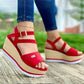 2021 Soft Platform Wedge Sandals