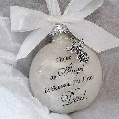 🎅Christmas Sale 49% OFF - Christmas Ornaments Feather Ball👼Angel In Heaven Memorial Ornament