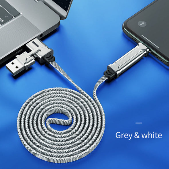 Life-Tech 60W USB-C To USB-C Fast Charging Cable - 3ft Nylon Braided Cord For Garmin GPS & Other Devices