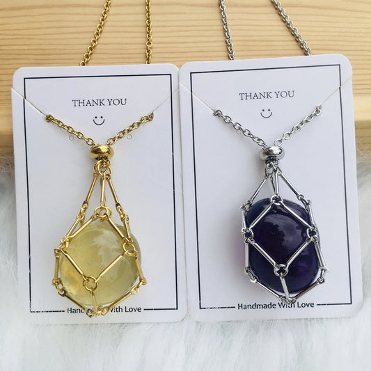 🔥Hot Sale 49% OFF - 2023 Crystal Stone Holder Necklace🎁