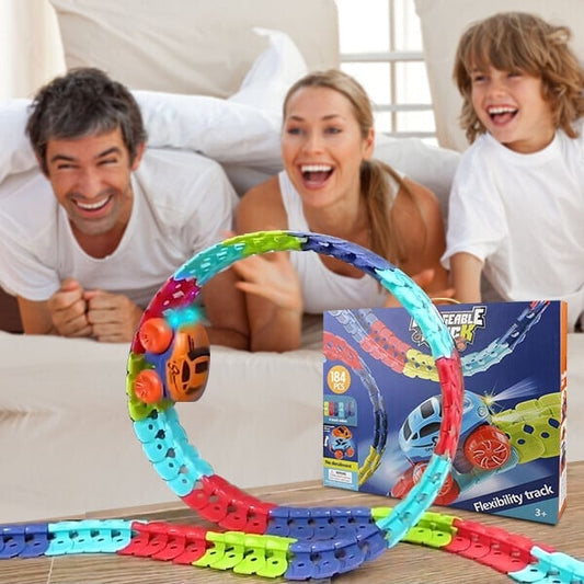 🎅Christmas Sale - 49% OFF🎁Changeable Track with LED Light-Up Race Car🏎🏁