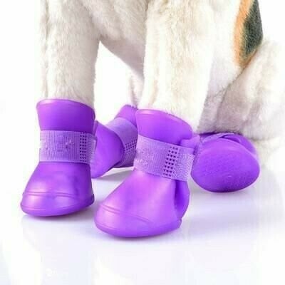 4pcs Fashion Portable Pet Dog Waterproof Boots