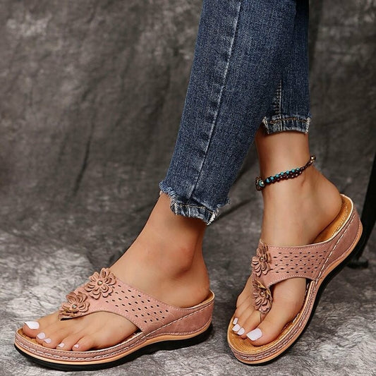 2021 New Ladies Summer Flowers Casual Sandals