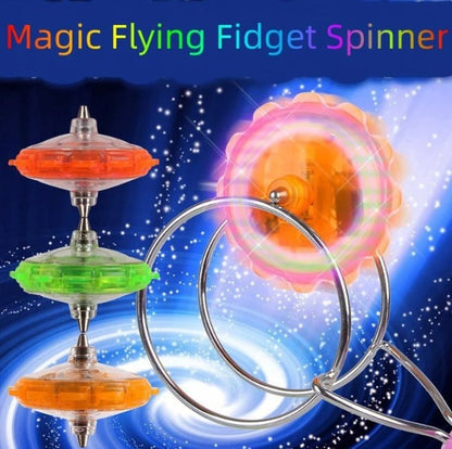  Flying Spinner, Flying Fidget Spinner with LED Lights